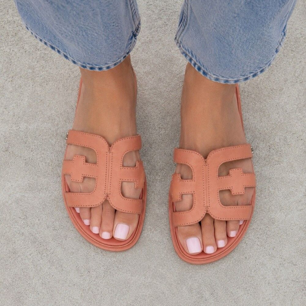 Sam Edelman Slide Sandals Womens 11 Pink Resort Valeri Coastal Beach Resortwear - Picture 14 of 14